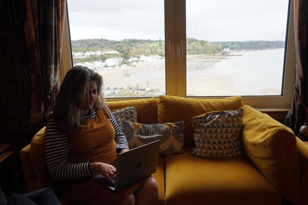 Beach House With Sea Views Over Saundersfoot Bay Dış mekan fotoğraf